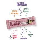 Züber Vanilyalı ve Kakaolu Meyve Bar 40g (glutensiz, vegan)